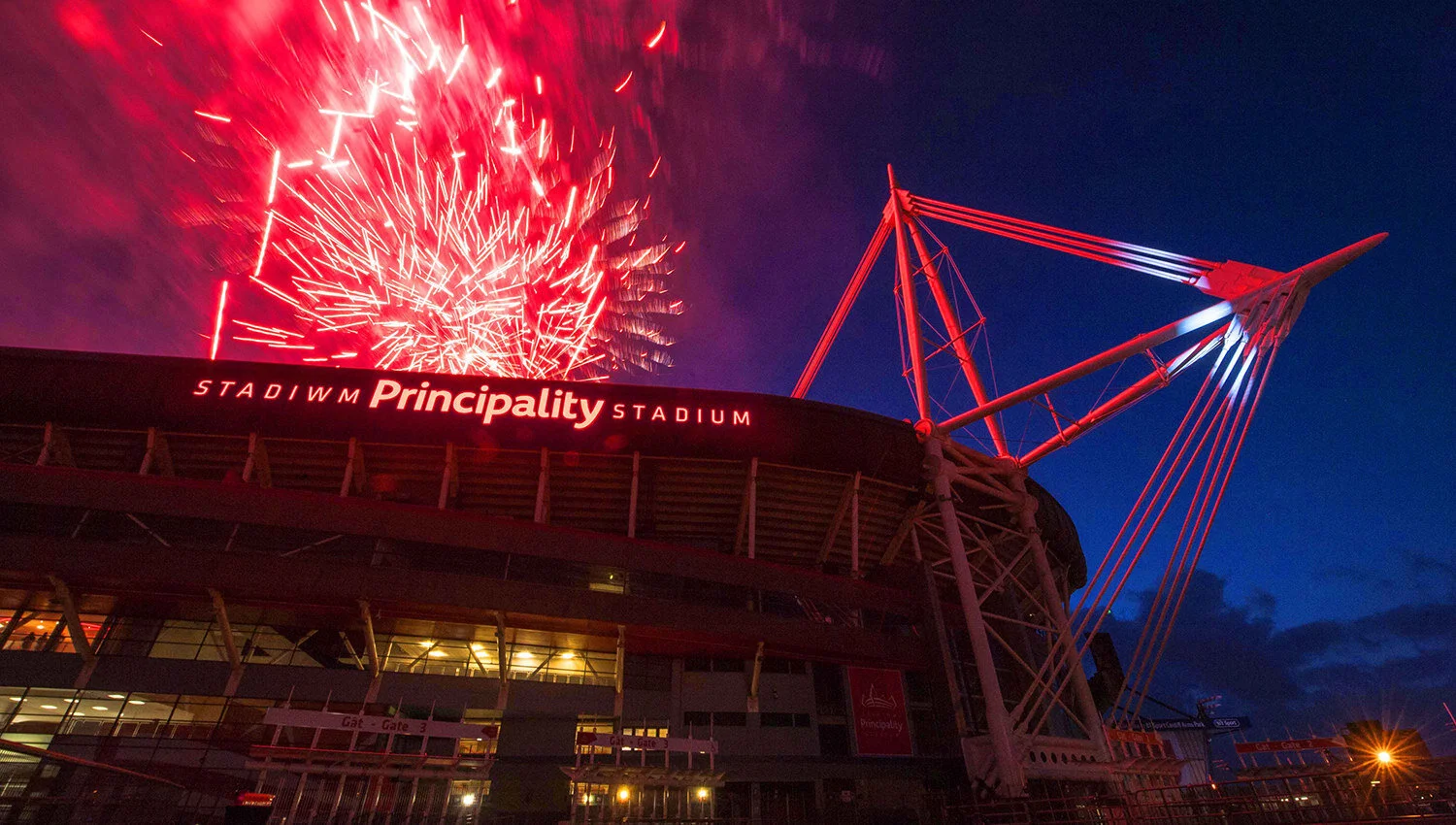Principality stadium during its launch